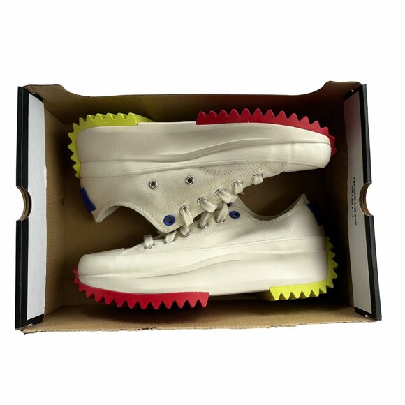 ⭐Converse Run Star Hike Ox Platform Sz 7 Men's Shoes Beige Red Sneakers A08196C⭐ - Picture 7 of 9